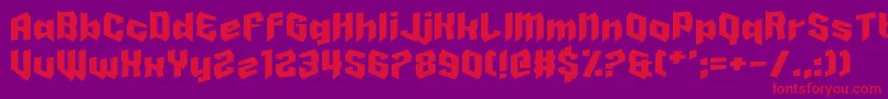 Шрифт HaveABanana – красные шрифты на фиолетовом фоне