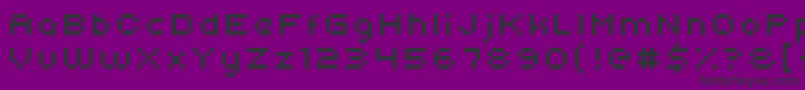 Uni05 54 Font – Black Fonts on Purple Background