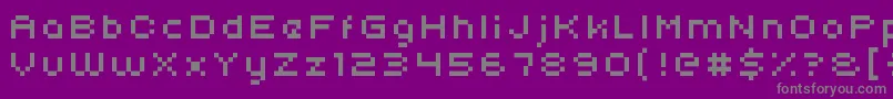 Weitere Informationen zur Uni05 54-Schriftart Uni05 54-Schriftart – Graue Schriften auf violettem Hintergrund