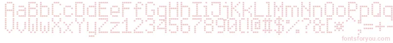 EnhancedLedBoard7 Font – Pink Fonts on White Background