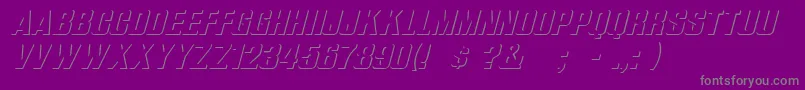 ReliefGroteskItalic Font – Gray Fonts on Purple Background