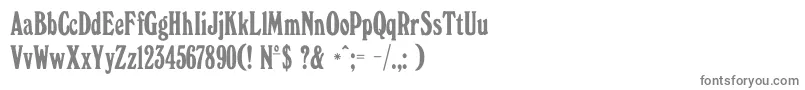 WindsorelongatedDgRegular Font – Gray Fonts on White Background