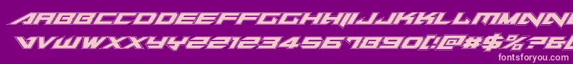 Fonte Tarrgetacadital – fontes rosa em um fundo violeta