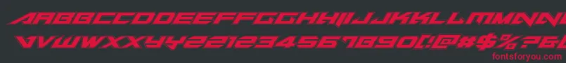 Tarrgetacadital Font – Red Fonts on Black Background