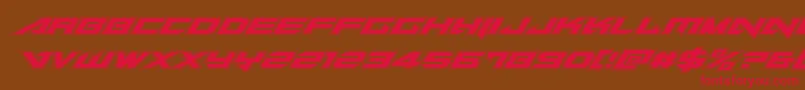 Tarrgetacadital Font – Red Fonts on Brown Background