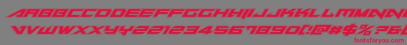 Tarrgetacadital Font – Red Fonts on Gray Background