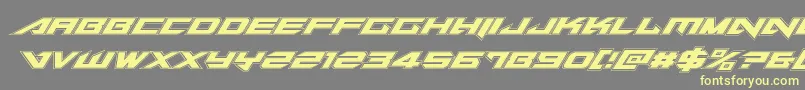 Tarrgetacadital Font – Yellow Fonts on Gray Background
