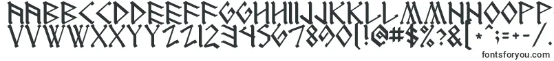 Runeng1-Schriftart – Schrägschriften