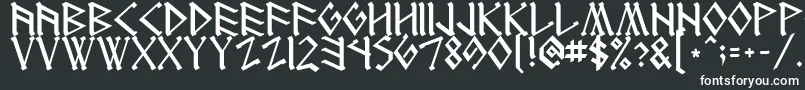 Шрифт Runeng1 – белые шрифты