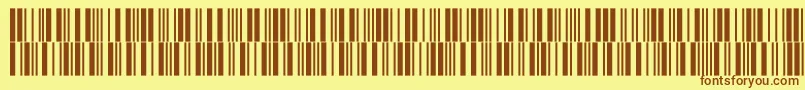 Intp24dltt-fontti – ruskeat fontit keltaisella taustalla