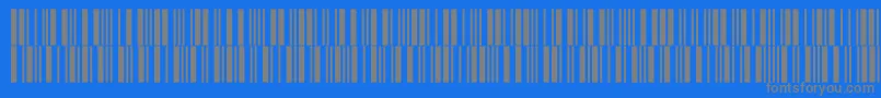 フォントIntp24dltt – 青い背景に灰色の文字