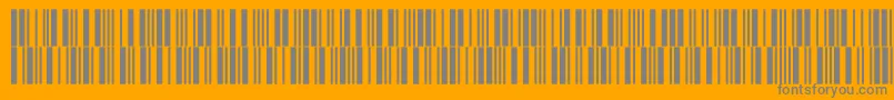 フォントIntp24dltt – オレンジの背景に灰色の文字