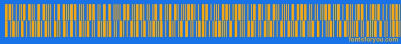 Шрифт Intp24dltt – оранжевые шрифты на синем фоне
