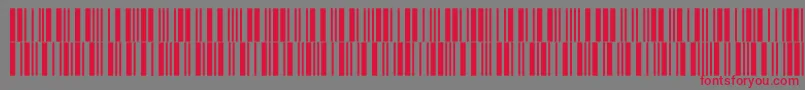 Intp24dltt-fontti – punaiset fontit harmaalla taustalla