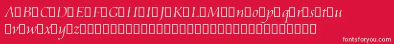 AramisTrialRegular Font – Pink Fonts on Red Background