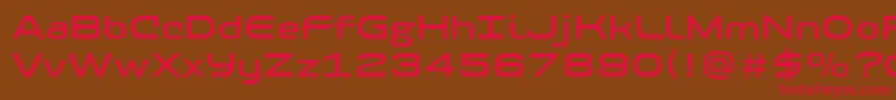 PfbaselineproMedium Font – Red Fonts on Brown Background