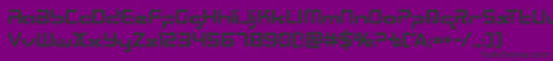 Radiospacebold Font – Black Fonts on Purple Background