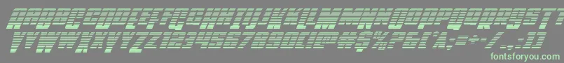 Powerlordgradital-Schriftart – Grüne Schriften auf grauem Hintergrund