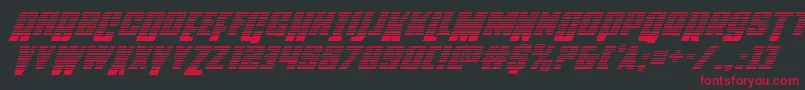 Powerlordgradital Font – Red Fonts on Black Background