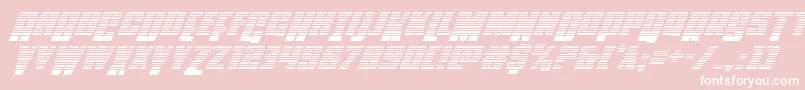 Powerlordgradital-Schriftart – Weiße Schriften auf rosa Hintergrund