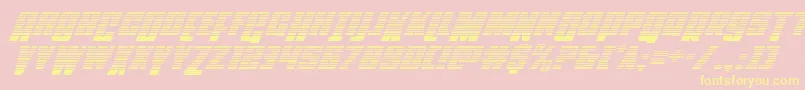 Powerlordgradital Font – Yellow Fonts on Pink Background