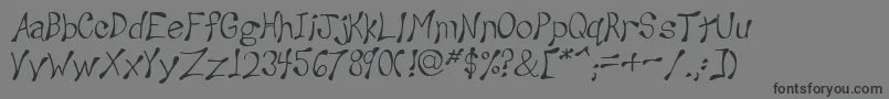 Wesley Font – Black Fonts on Gray Background