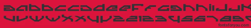 SpylordBoldExpanded Font – Black Fonts on Red Background