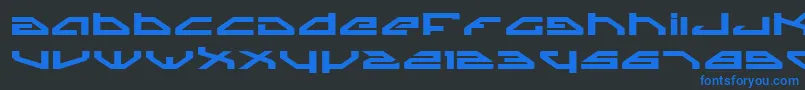 SpylordBoldExpanded Font – Blue Fonts on Black Background