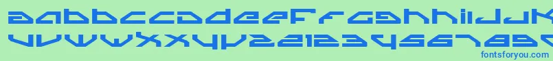 SpylordBoldExpanded Font – Blue Fonts on Green Background