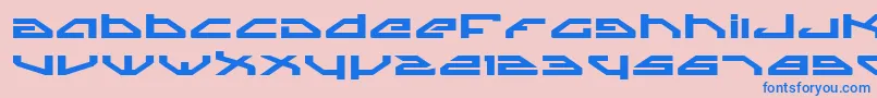 SpylordBoldExpanded Font – Blue Fonts on Pink Background