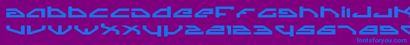 SpylordBoldExpanded Font – Blue Fonts on Purple Background