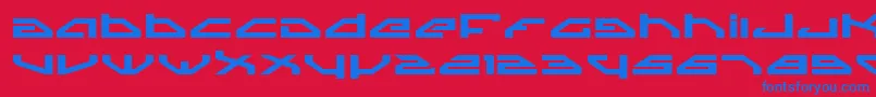SpylordBoldExpanded Font – Blue Fonts on Red Background
