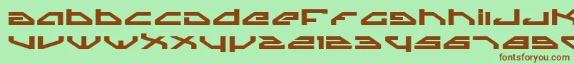 SpylordBoldExpanded Font – Brown Fonts on Green Background