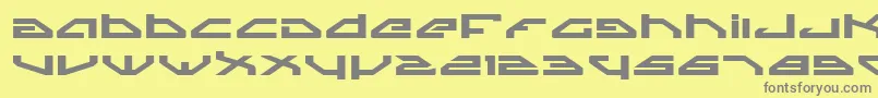 SpylordBoldExpanded Font – Gray Fonts on Yellow Background