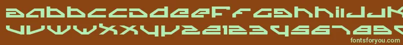 SpylordBoldExpanded Font – Green Fonts on Brown Background