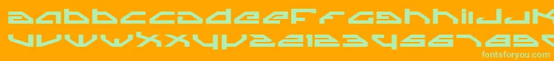 SpylordBoldExpanded Font – Green Fonts on Orange Background