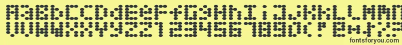 Greaseballs Font – Black Fonts on Yellow Background