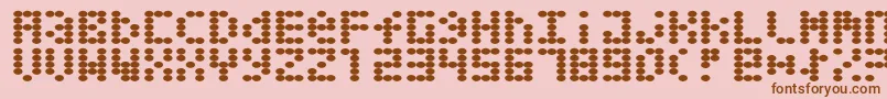 Greaseballs Font – Brown Fonts on Pink Background