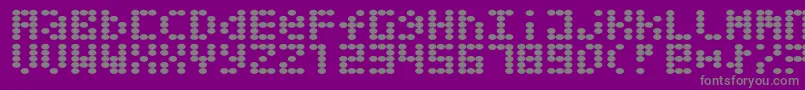 Greaseballs Font – Gray Fonts on Purple Background