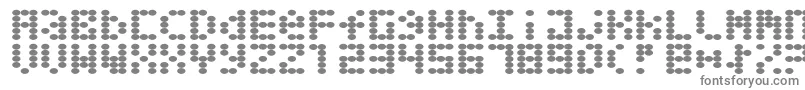 Greaseballs-fontti – harmaat kirjasimet valkoisella taustalla