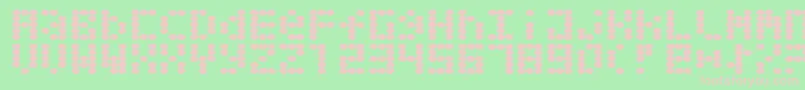 Шрифт Greaseballs – розовые шрифты на зелёном фоне