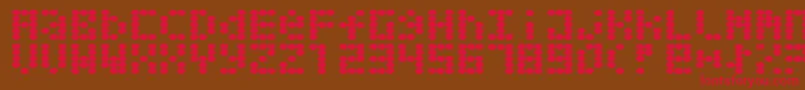 Greaseballs-Schriftart – Rote Schriften auf braunem Hintergrund