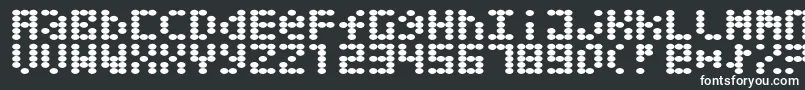 Шрифт Greaseballs – белые шрифты на чёрном фоне