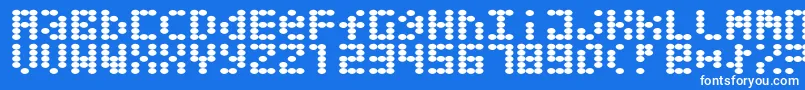 Greaseballs Font – White Fonts on Blue Background