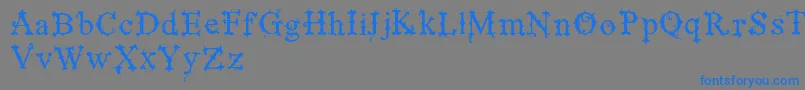 VtksBlackLabelNormal Font – Blue Fonts on Gray Background