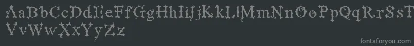 VtksBlackLabelNormal Font – Gray Fonts on Black Background