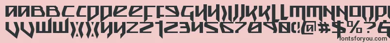 Snubfighterc Font – Black Fonts on Pink Background