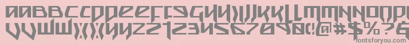 Snubfighterc Font – Gray Fonts on Pink Background