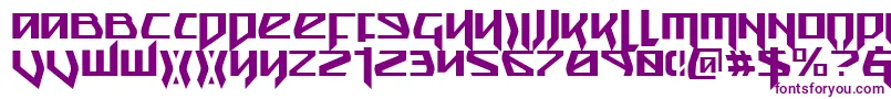 Шрифт Snubfighterc – фиолетовые шрифты