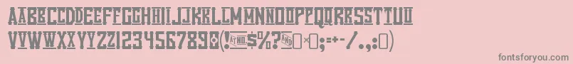 Шрифт VanillawhaleRegular – серые шрифты на розовом фоне